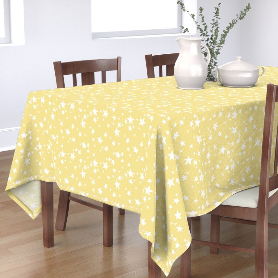 stars // lemon yellow star fabric pastel yellow design andrea lauren fabric