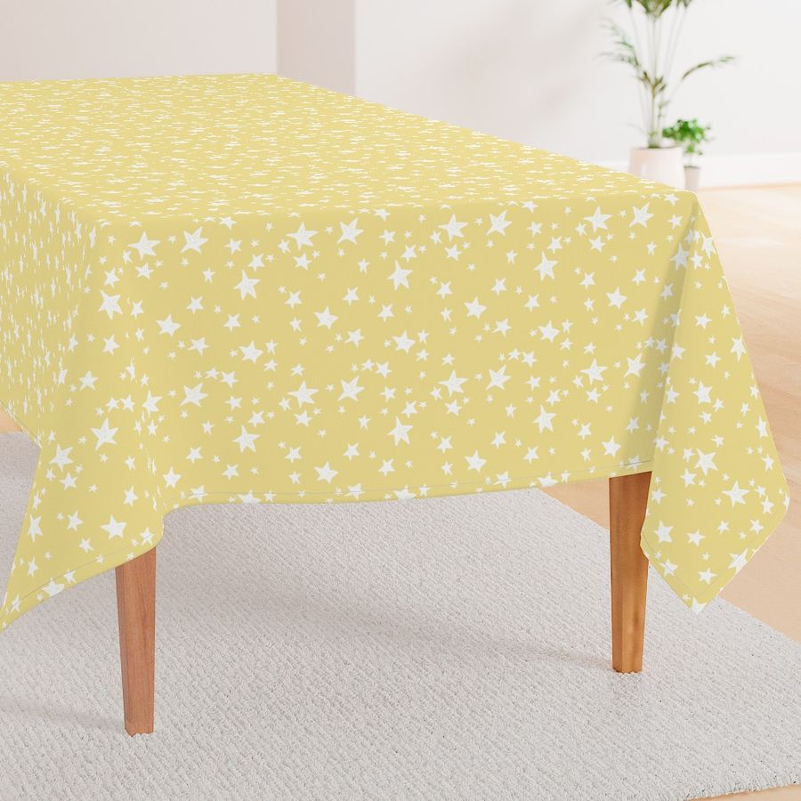 stars // lemon yellow star fabric pastel yellow design andrea lauren fabric