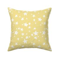 stars // lemon yellow star fabric pastel yellow design andrea lauren fabric