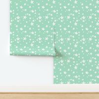 stars // mint green star fabric nursery baby star design scandi fabric by andrea lauren