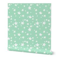 stars // mint green star fabric nursery baby star design scandi fabric by andrea lauren