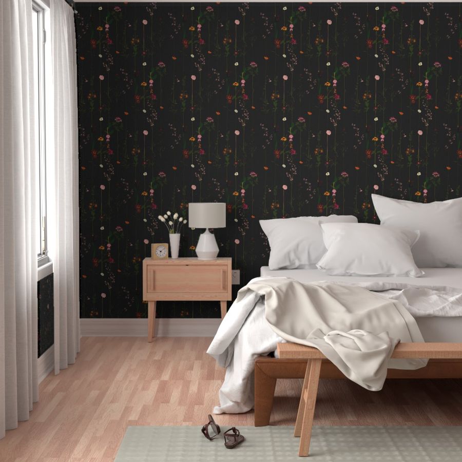 Floral Wallroll - dark