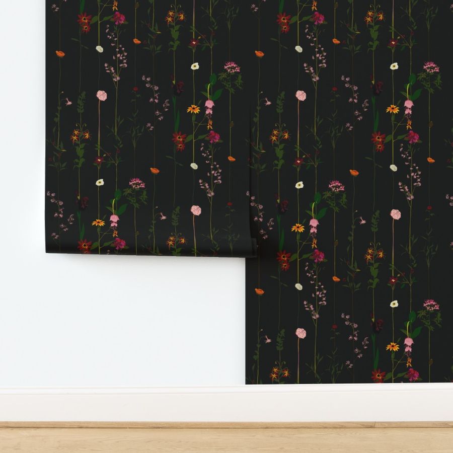 Floral Wallroll - dark