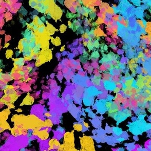 melted crayon multicolor