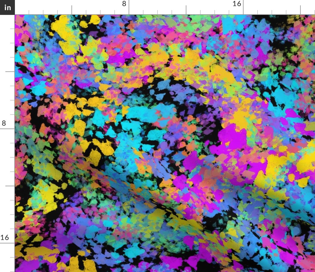 melted crayon multicolor