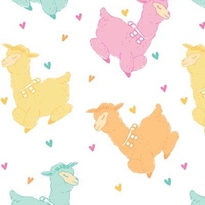 Large Scale Pastel Alpacas